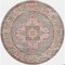 Homeroots 5 ft. Round Gray & Gold Medallion Area Rug 385269 - alternate 1